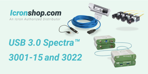 Does the USB 3.0 Spectra™ 3001-15 and 3022 support industrial machine vision cameras?
